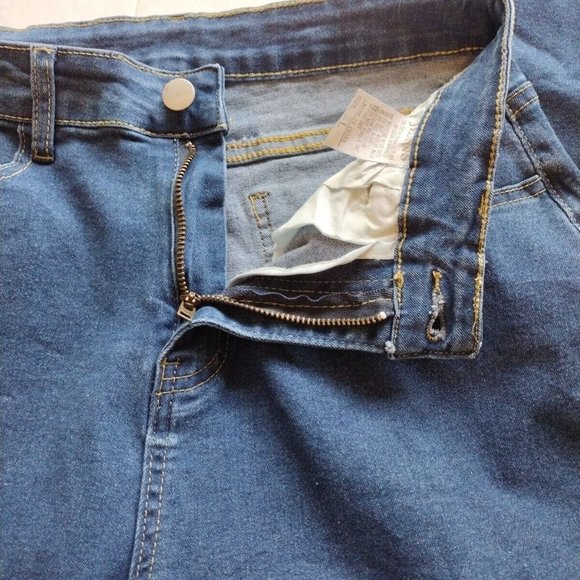 Womens Jeans Xl Stretch Flare  Raw Hem - Picture 5 of 10